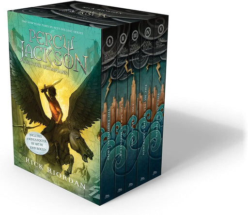 Percy Jackson and the Olympians 5 Book Paperback Boxed Set (w/poster) - Paperback | Diverse Reads