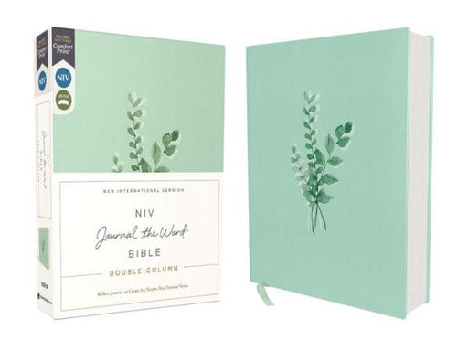 NIV, Journal the Word Bible, Double-Column, Cloth over Board, Teal, Red Letter, Comfort Print: Reflect, Take Notes, or Create Art Next to Your Favorite Verses - Hardcover | Diverse Reads