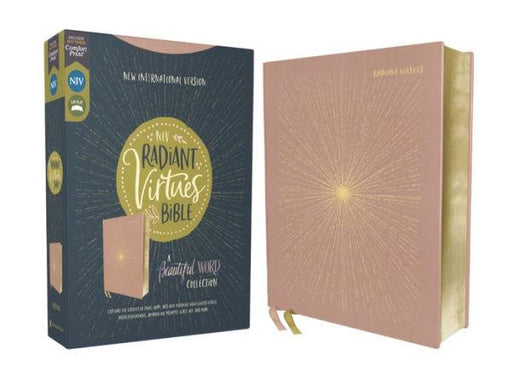 NIV, Radiant Virtues Bible: A Beautiful Word Collection, Cloth over Board, Pink, Red Letter, Comfort Print: Explore the virtues of faith, hope, and love - Hardcover | Diverse Reads