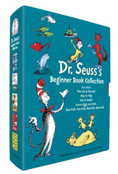 Dr. Seuss's Beginner Book Collection: The Cat in the Hat; One Fish Two Fish Red Fish Blue Fish; Green Eggs and Ham; Hop on Pop; Fox in Socks - Hardcover | Diverse Reads