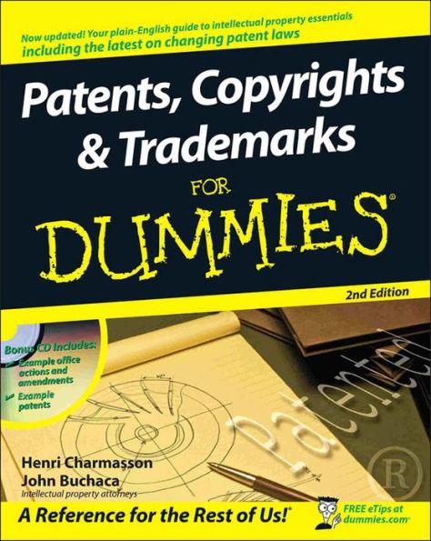 Patents, Copyrights & Trademarks For Dummies - Paperback | Diverse Reads