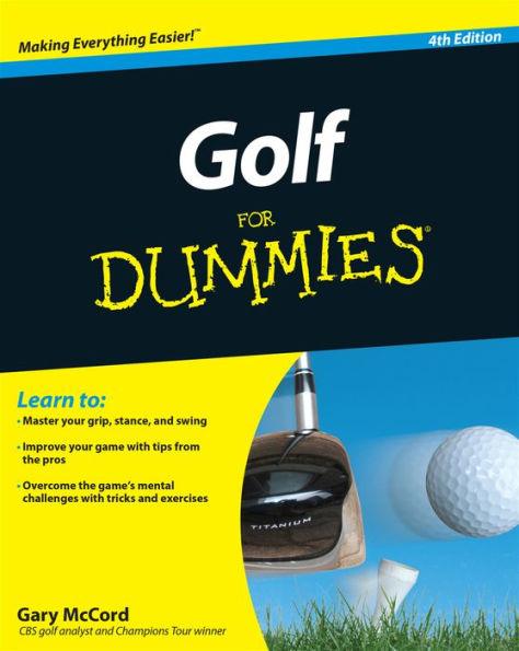 Golf For Dummies - Paperback | Diverse Reads