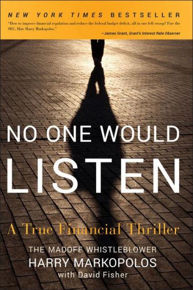 No One Would Listen: A True Financial Thriller - Paperback | Diverse Reads