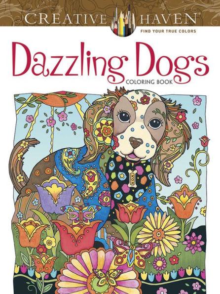 Creative Haven Dazzling Dogs Coloring Book - Paperback | Diverse Reads