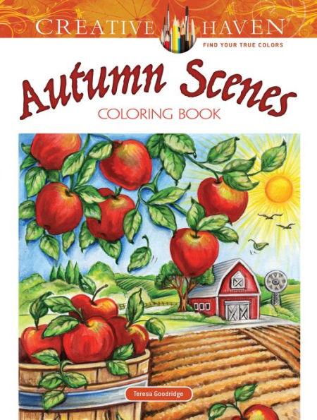 Creative Haven Autumn Scenes Coloring Book - Paperback | Diverse Reads