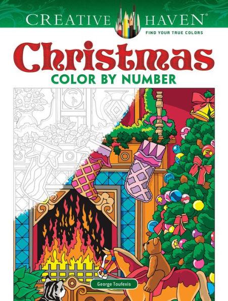 Creative Haven Christmas Color by Number - Paperback | Diverse Reads