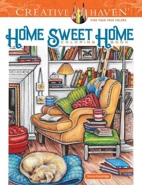 Creative Haven Home Sweet Home Coloring Book - Paperback | Diverse Reads