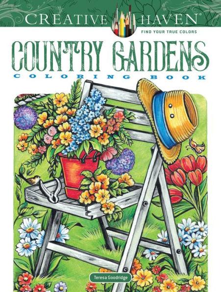 Creative Haven Country Gardens Coloring Book - Paperback | Diverse Reads