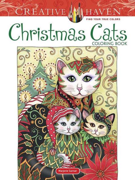 Creative Haven Christmas Cats Coloring Book - Paperback | Diverse Reads