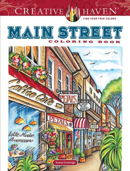 Creative Haven Main Street Coloring Book - Paperback | Diverse Reads