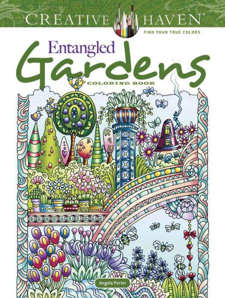 Creative Haven Entangled Gardens Coloring Book - Paperback | Diverse Reads
