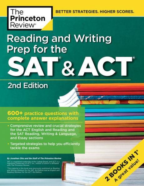 Reading and Writing Prep for the SAT & ACT, 2nd Edition: 600+ Practice Questions with Complete Answer Explanations - Paperback | Diverse Reads