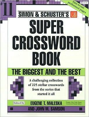Simon & Schuster Super Crossword Puzzle Book #11 - Paperback | Diverse Reads