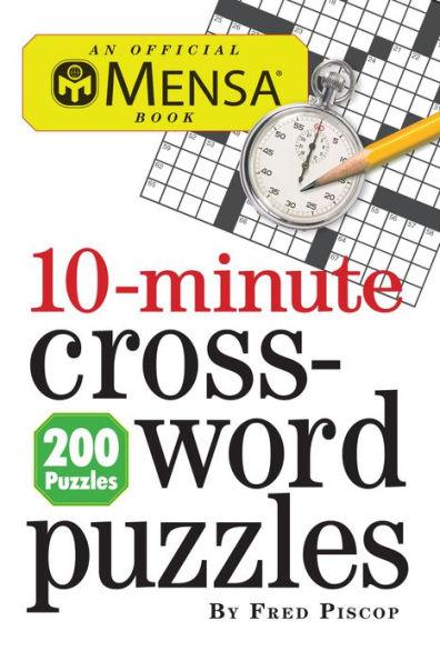 Mensa 10-Minute Crossword Puzzles - Paperback | Diverse Reads