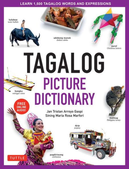 Tagalog Picture Dictionary: Learn 1500 Tagalog Words and Expressions - The Perfect Resource for Visual Learners of All Ages (Includes Online Audio) - Hardcover | Diverse Reads