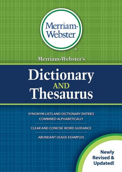 Merriam-Webster's Dictionary and Thesaurus - Hardcover | Diverse Reads