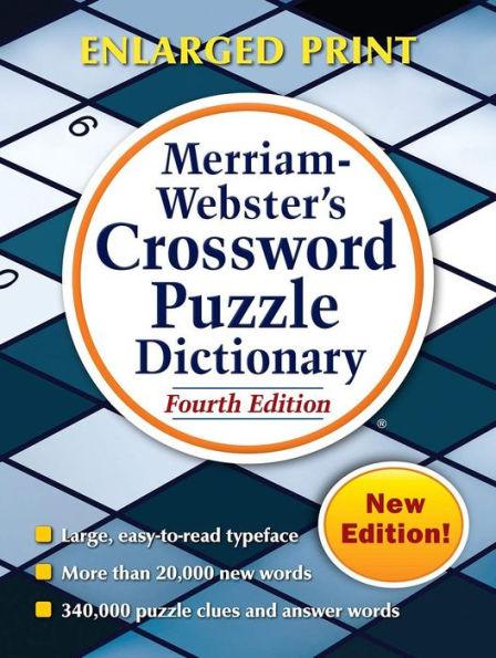 Merriam-Webster's Crossword Puzzle Dictionary, Fourth Edition - Paperback | Diverse Reads