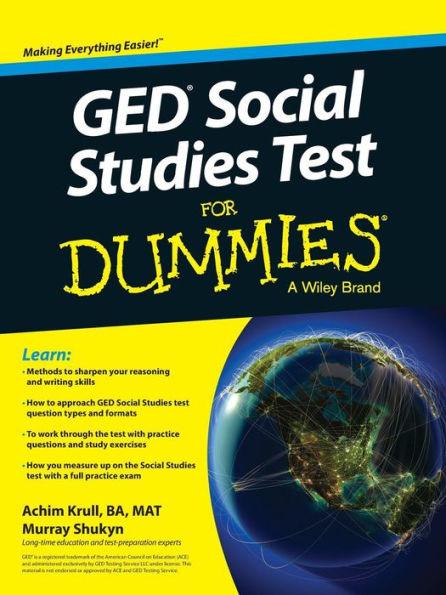 GED Social Studies For Dummies - Paperback | Diverse Reads