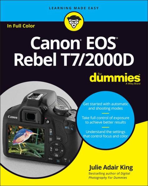 Canon EOS Rebel T7/2000D For Dummies - Paperback | Diverse Reads