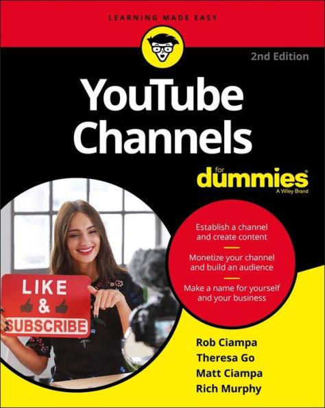YouTube Channels For Dummies - Paperback | Diverse Reads
