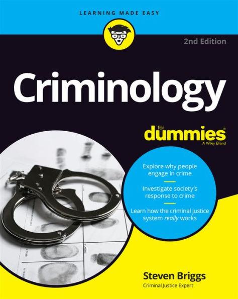 Criminology For Dummies - Paperback | Diverse Reads