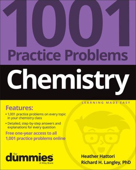 Chemistry: 1001 Practice Problems For Dummies (+ Free Online Practice) - Paperback | Diverse Reads