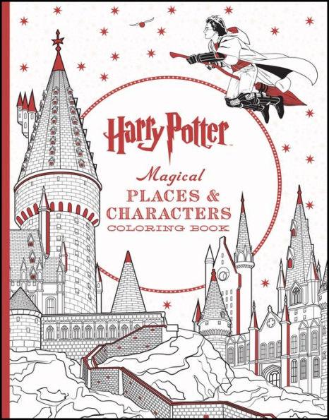 The Harry Potter Magical Places & Characters Coloring Book: Official Coloring Book - Paperback | Diverse Reads