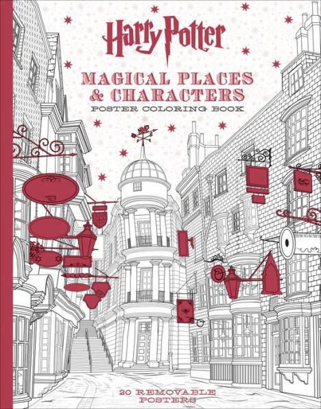 Harry Potter Magical Places & Characters Poster Coloring Book - Paperback | Diverse Reads