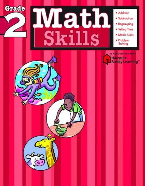 Math Skills: Grade 2 (Flash Kids Harcourt Family Learning) - Paperback | Diverse Reads