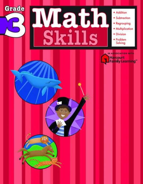 Math Skills: Grade 3 (Flash Kids Harcourt Family Learning) - Paperback | Diverse Reads