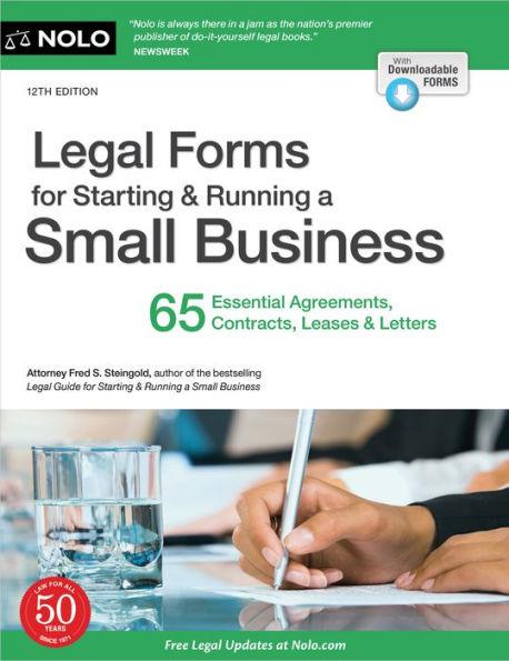 Legal Forms for Starting & Running a Small Business: 65 Essential Agreements, Contracts, Leases & Letters - Paperback | Diverse Reads