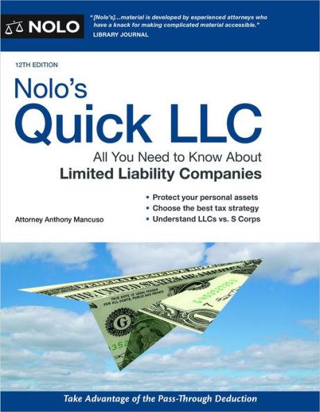 Nolo's Quick LLC: All You Need to Know About Limited Liability Companies - Paperback | Diverse Reads