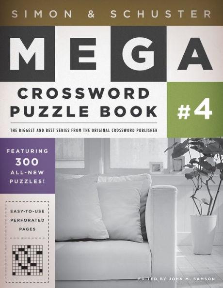 Simon & Schuster Mega Crossword Puzzle Book #4 - Paperback | Diverse Reads