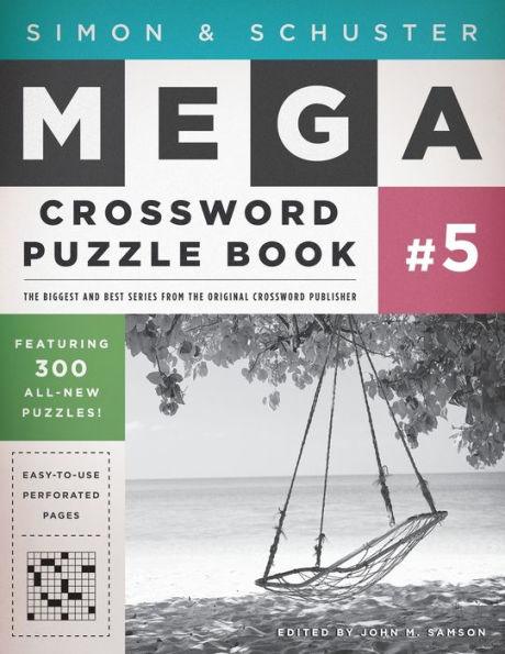 Simon & Schuster Mega Crossword Puzzle Book #5 - Paperback | Diverse Reads