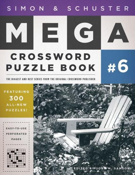 Simon & Schuster Mega Crossword Puzzle Book #6 - Paperback | Diverse Reads