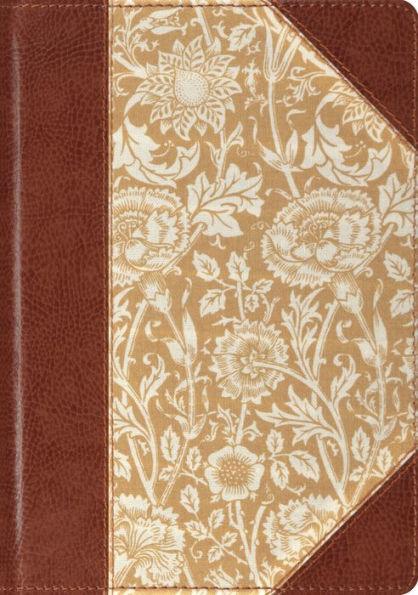ESV Single Column Journaling Bible, Large Print (Cloth over Board, Antique Floral Design) - Hardcover | Diverse Reads