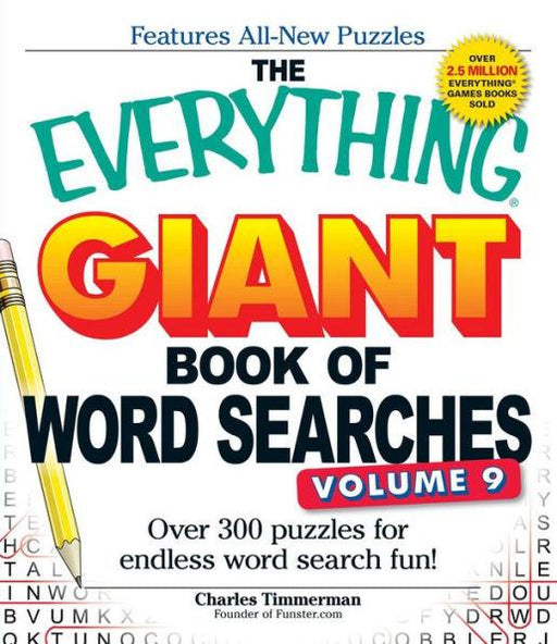 The Everything Giant Book of Word Searches, Volume 9: Over 300 Puzzles for Endless Word Search Fun! - Paperback | Diverse Reads