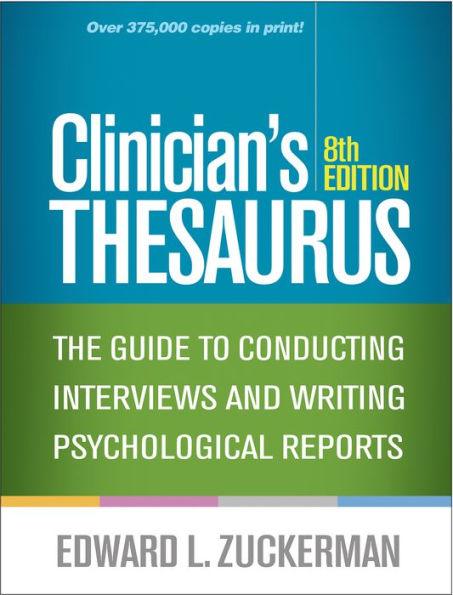 Clinician's Thesaurus: The Guide to Conducting Interviews and Writing Psychological Reports - Paperback | Diverse Reads