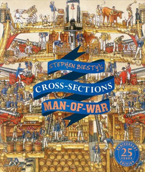 Stephen Biesty's Cross-Sections Man-of-War - Hardcover | Diverse Reads