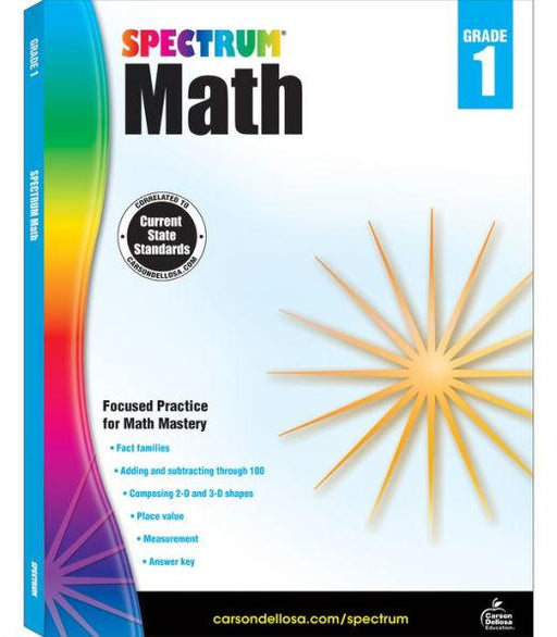 Spectrum Math, Grade 1 - Paperback | Diverse Reads