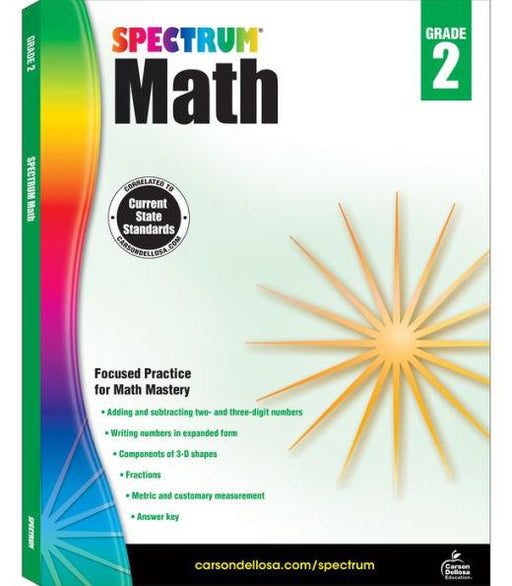 Spectrum Math, Grade 2 - Paperback | Diverse Reads