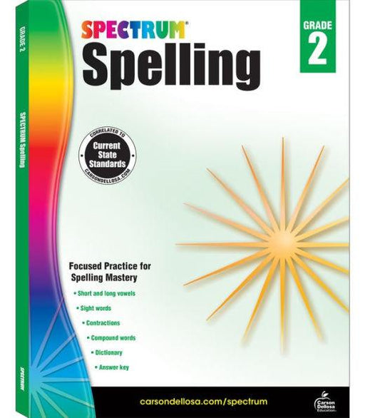 Spectrum Spelling, Grade 2 - Paperback | Diverse Reads