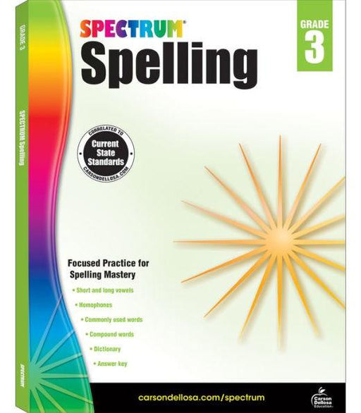 Spectrum Spelling, Grade 3 - Paperback | Diverse Reads