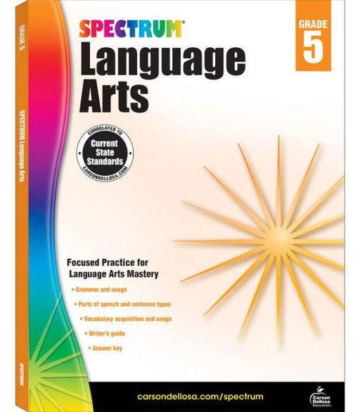 Spectrum Language Arts, Grade 5 - Paperback | Diverse Reads