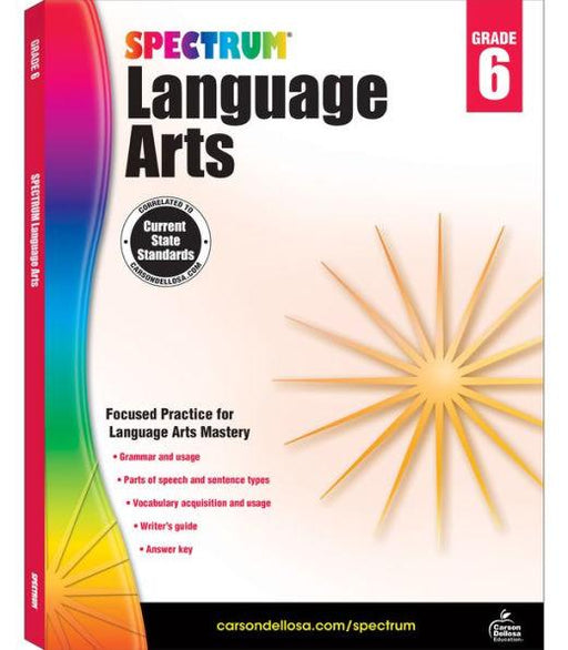 Spectrum Language Arts, Grade 6 - Paperback | Diverse Reads