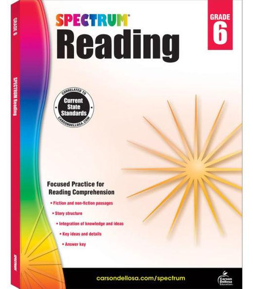 Spectrum Reading, Grade 6 - Paperback | Diverse Reads
