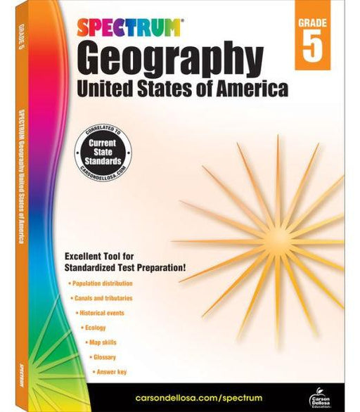 Spectrum Geography, Grade 5: United States of America - Paperback | Diverse Reads