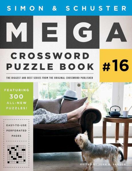 Simon & Schuster Mega Crossword Puzzle Book #16 - Paperback | Diverse Reads