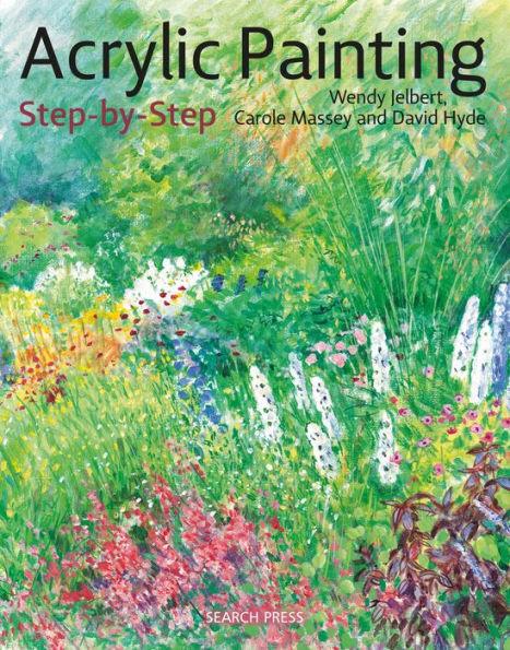 Acrylic Painting Step-by-Step: 22 Easy Modern Designs - Paperback | Diverse Reads