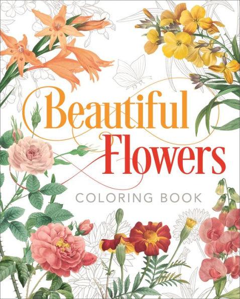 Beautiful Flowers Coloring Book - Paperback | Diverse Reads
